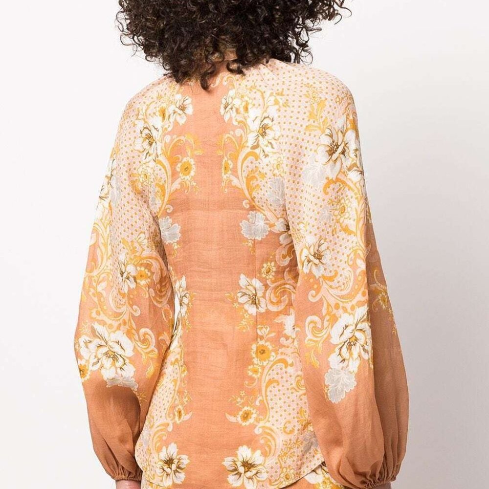 Zimmermann Postcard Lantern Blouse - image 3